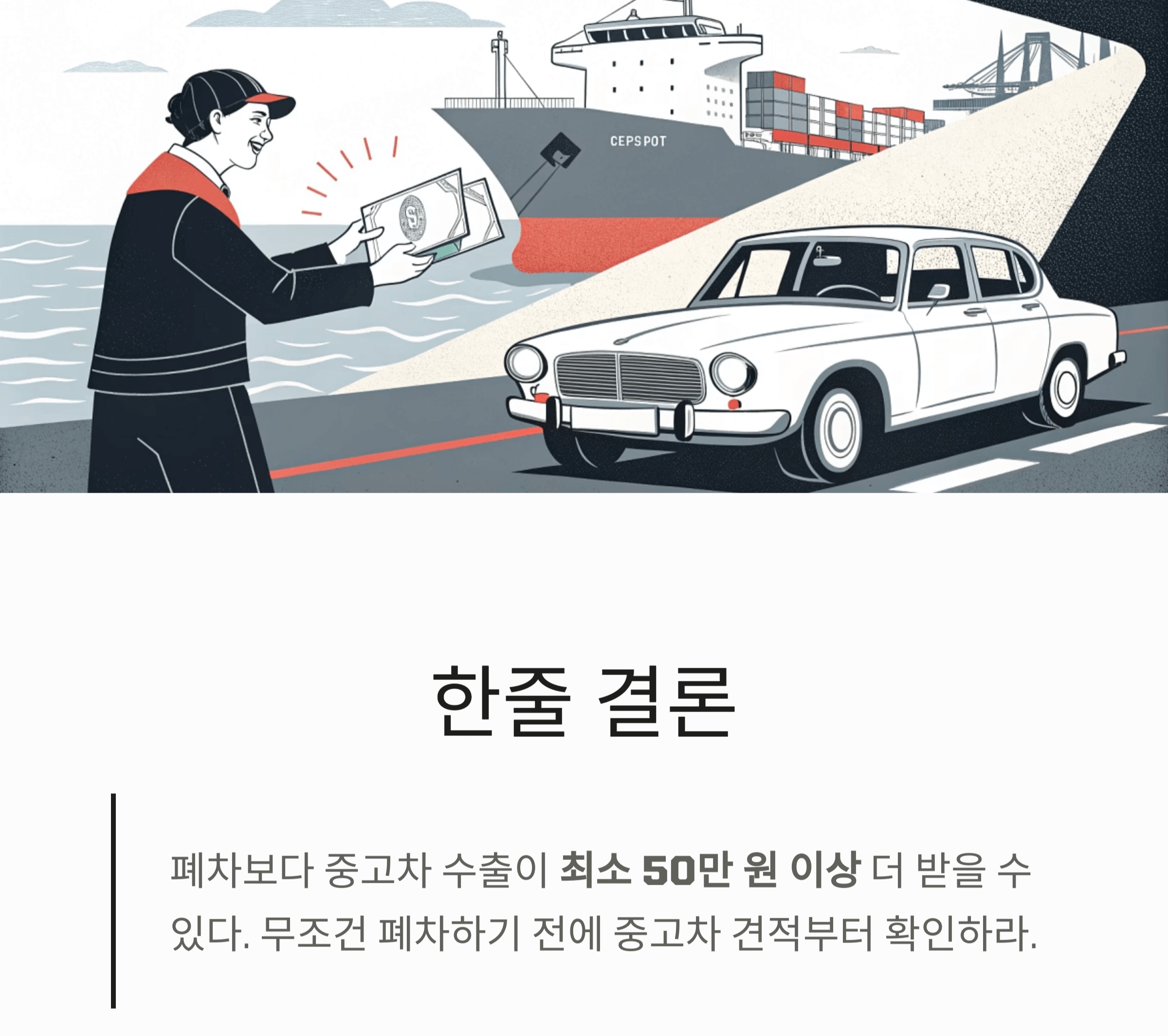 폐차 보내기 전에