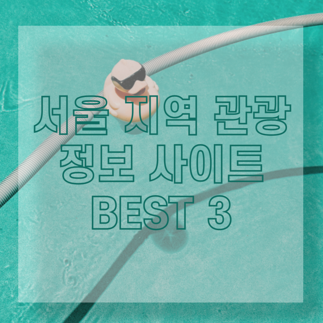 서울 지역 관광 정보 사이트 BEST 3