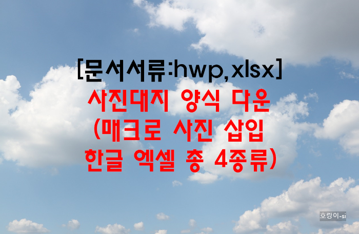 사진대지 양식 다운