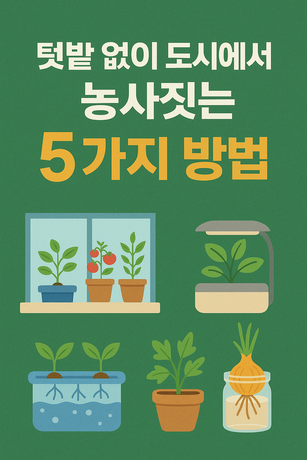 텃밭없이 도시에서 농사짓는 방법