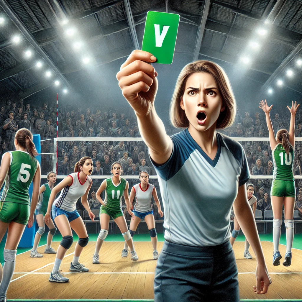 여자배구에서 그린카드란 무엇인가
