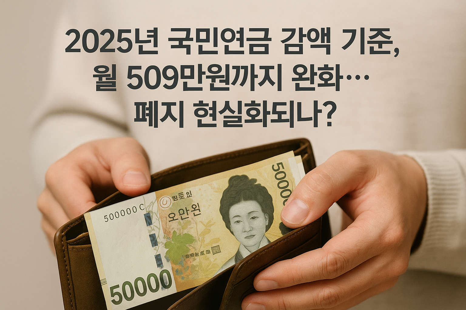 국민연금 &lsquo;일하면 연금 깎이는 구조&rsquo; 바뀐다
