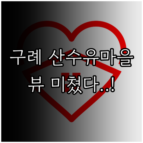 구례 산수유마을 근처 호텔 펜션 위치..