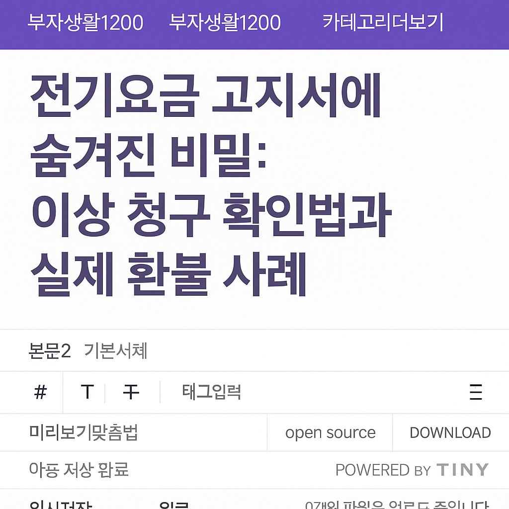 이상 청구 확인법과 실제 환불 사례