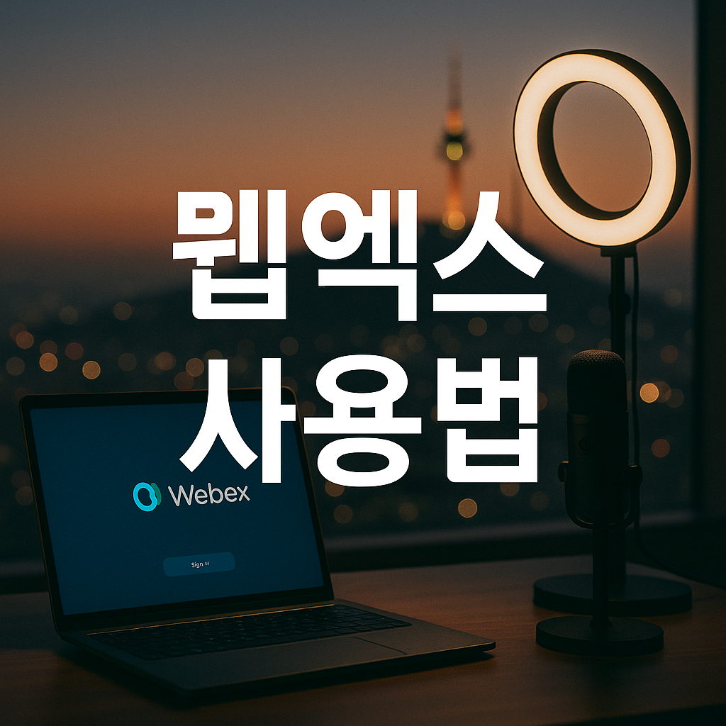 웹엑스 사용법