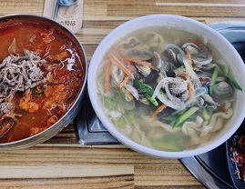 칼국수-육개장