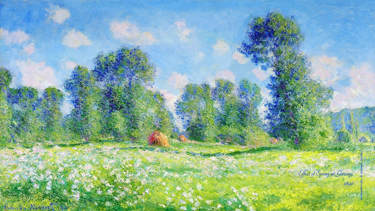 14 지베르니 봄의 효과 C - Effect of Spring at Giverny 모네그림