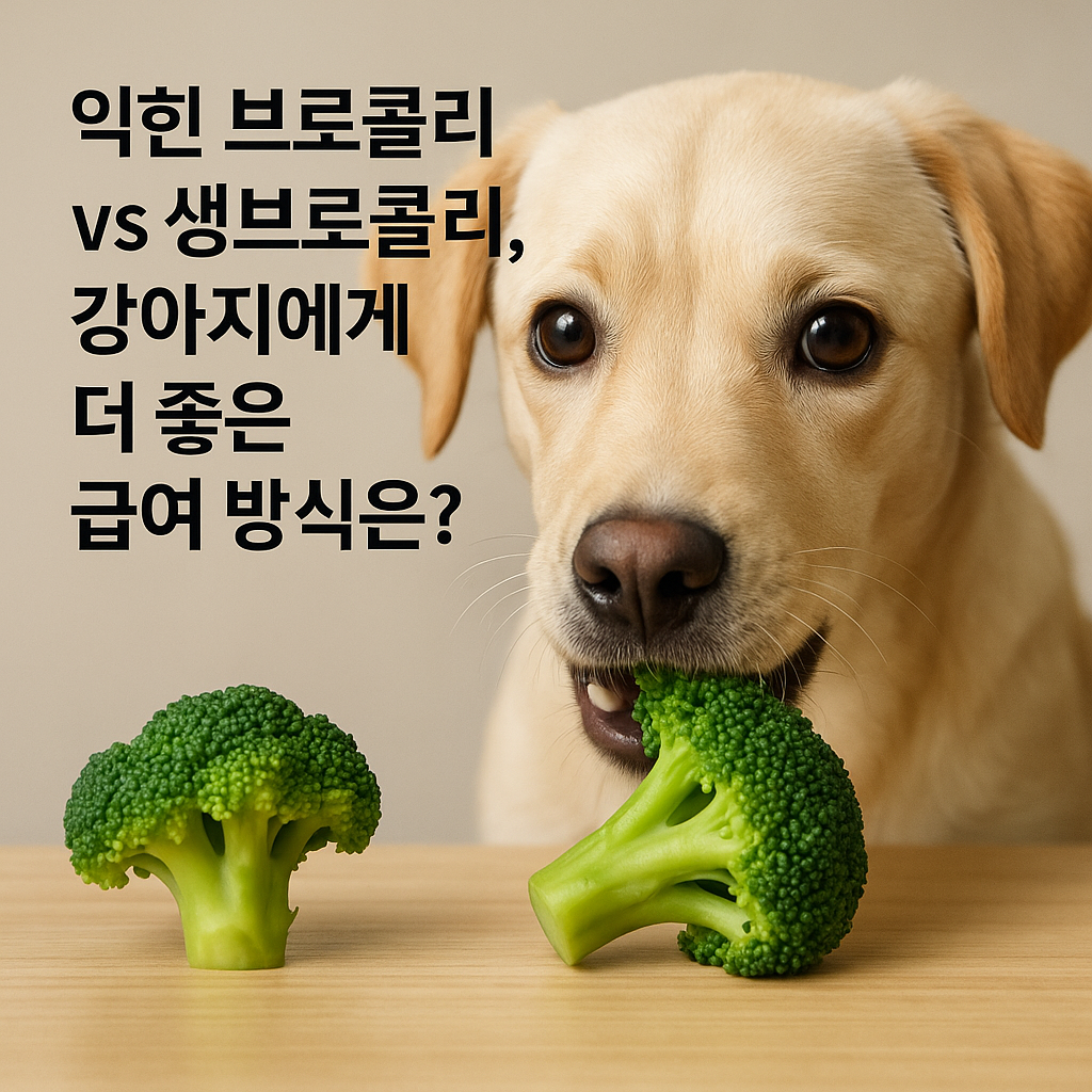 익힌브로콜리VS생브로콜리, 실사형 이미지