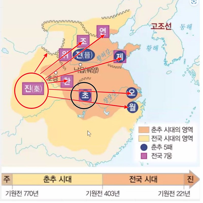 진나라(진시황제)의 전국통일