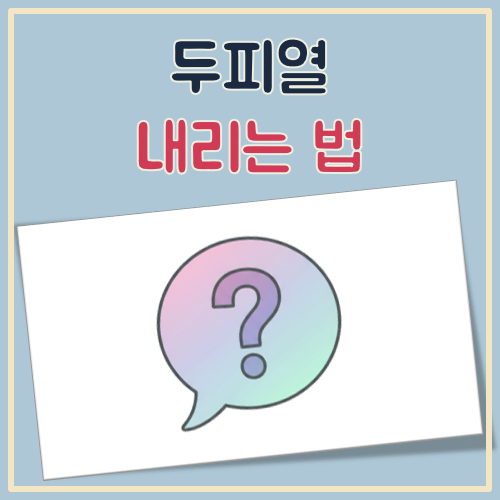 두피열 내리는 법 대표 이미지