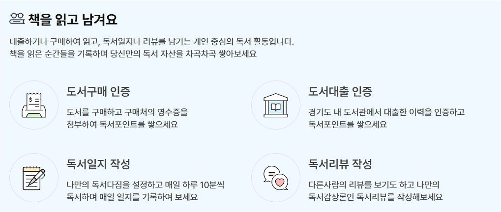 경기도 독서포인트제