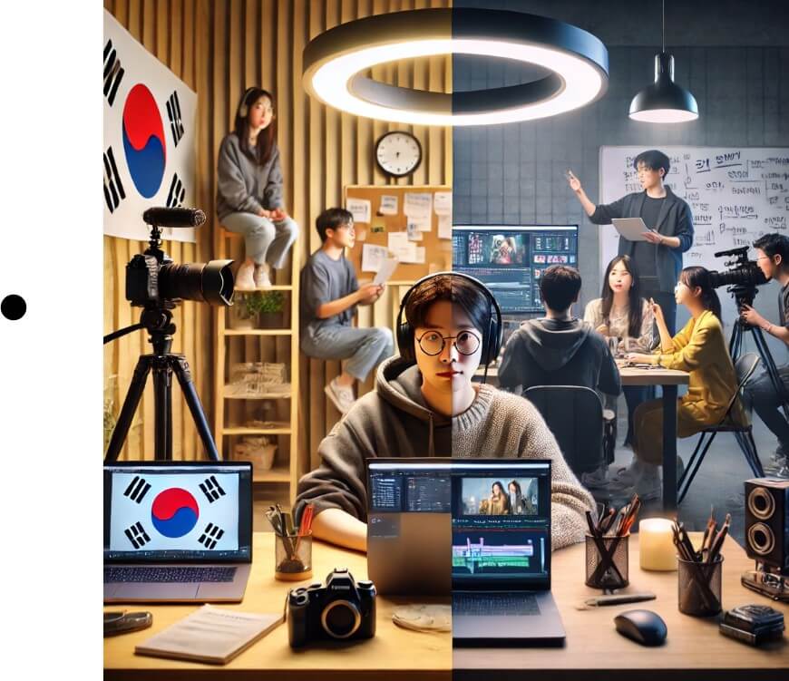1인 유튜버 vs 팀 크리에이터 관련 이미지