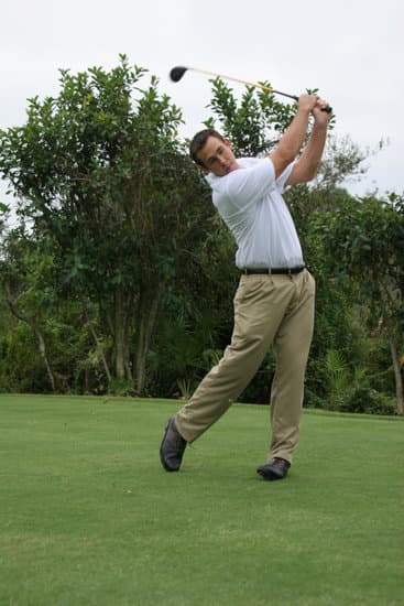 골프 스윙 자세