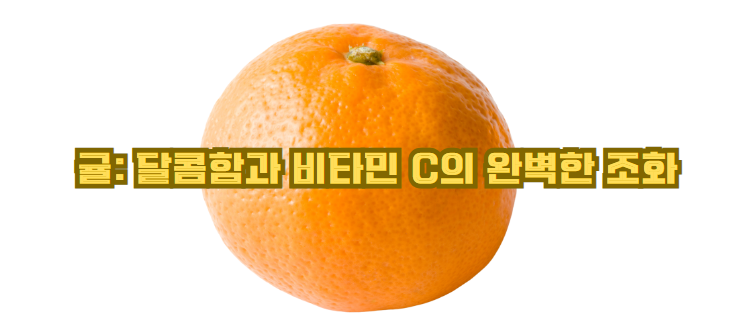 귤: 달콤함과 비타민 C의 완벽한 조화
