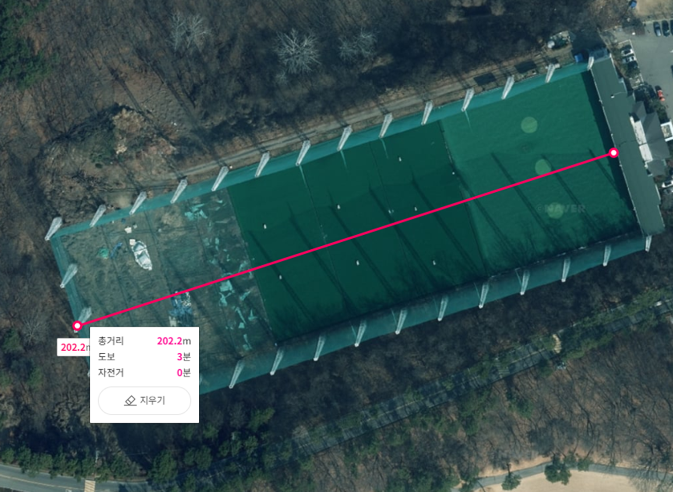 남서울 연습장 위성사진