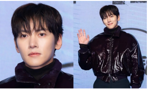 "조각도시 지창욱이 가죽 재킷을 입고 거친 매력을 뽐내고 있다"