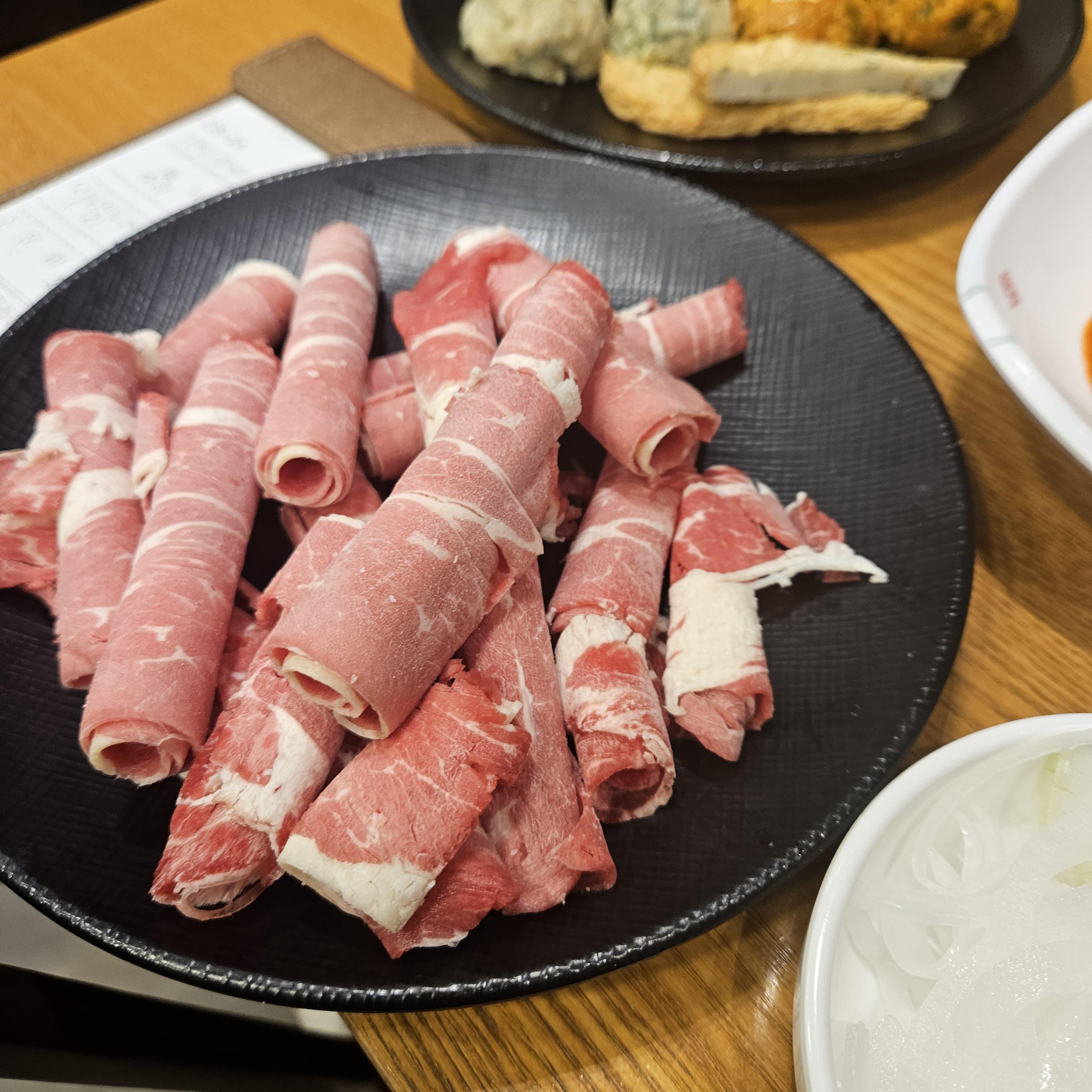 디안만두전골 샤브샤브고기