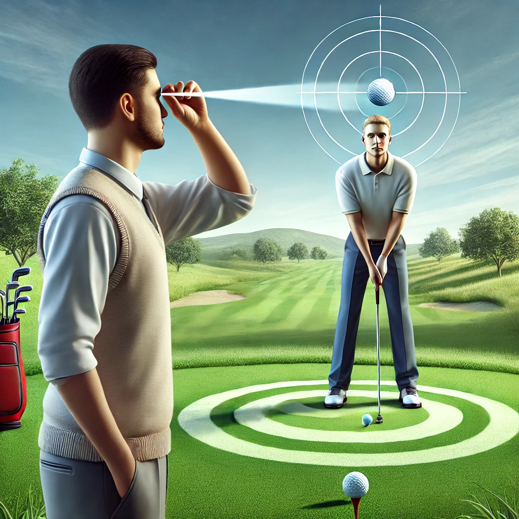 캐디 시력, 골퍼 시력 중요성을 나타내는 이미지
