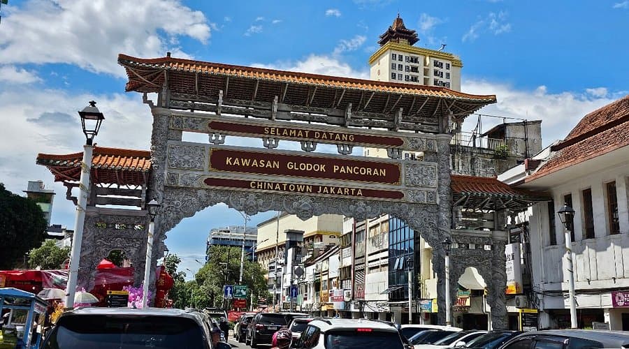 자카르타의 차이나타운 모습 사진