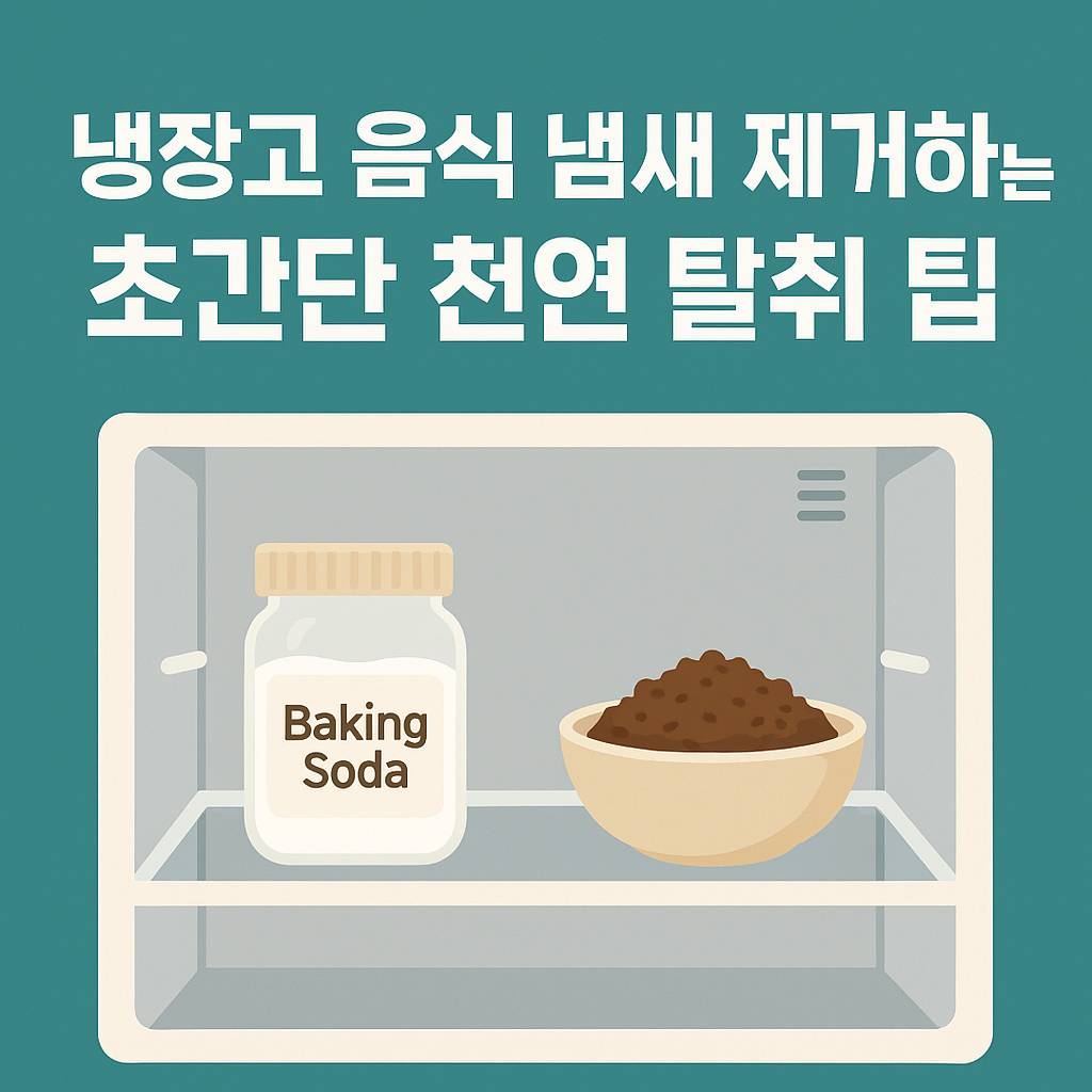 냉장고 음식 냄새 제거하는 초간단 천연 탈취 팁