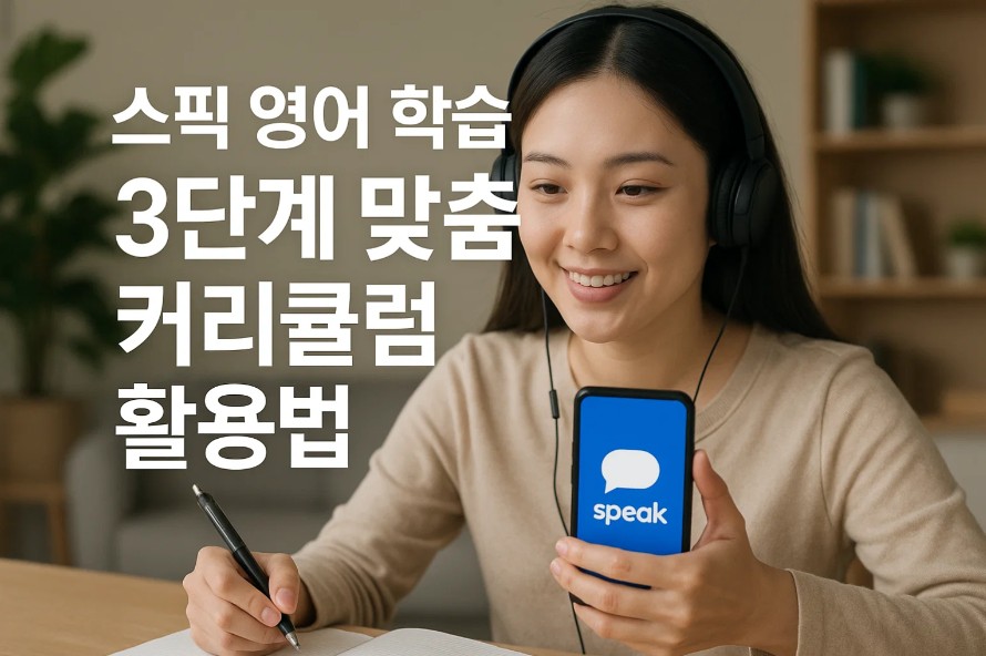 스픽 영어 학습 3단계 맞춤 커리큘럼 활용법