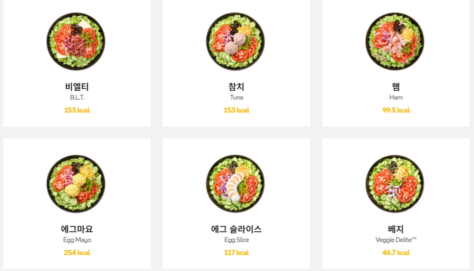 저탄고지 서브웨이 샐러드