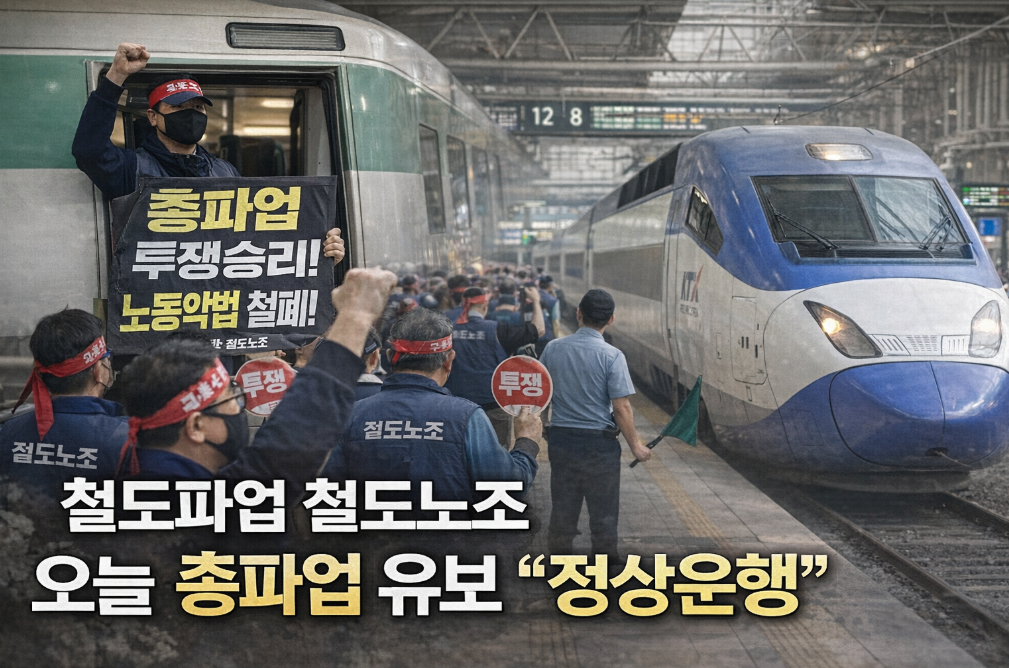 철도파업 취소! 오늘 지하철&middot;KTX 정상운행 확정