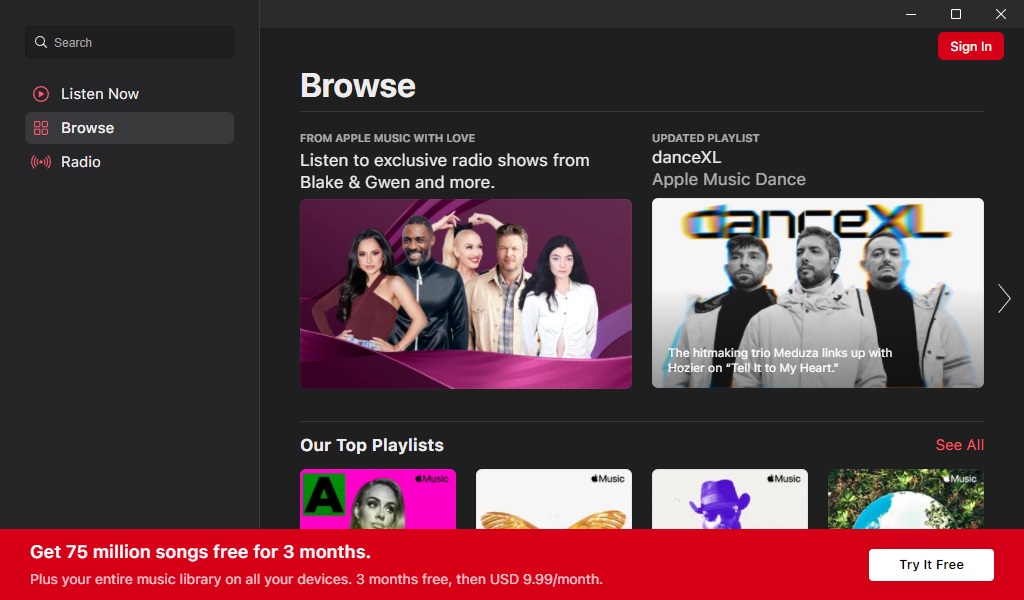 PC용 애플 뮤직 프로그램