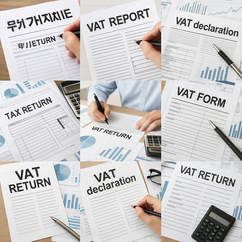 부가가치세 신고서류 이미지