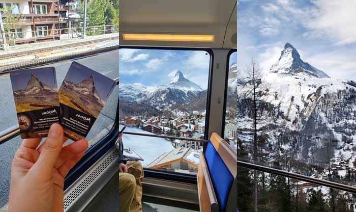 고르너그라트 산악열차 티켓, 산악열차에서 보이는 마테호른의 위엄!!