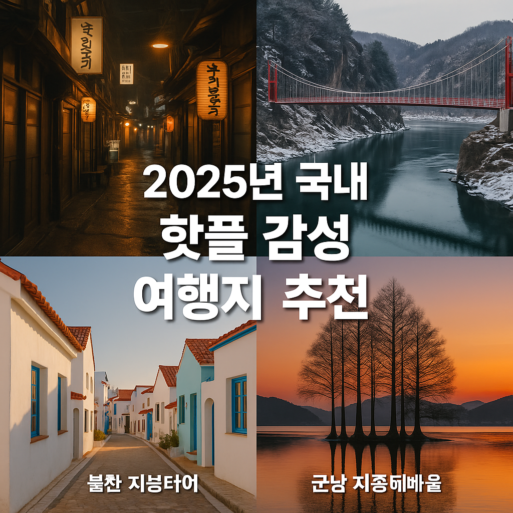 2025 국내 핫플 감성 여행지 추천 ❘ 을지로부터 남해까지, 지금 떠나면 인생샷 확정