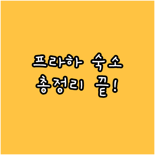 프라하 도심 호스텔 완벽 분석 교통,