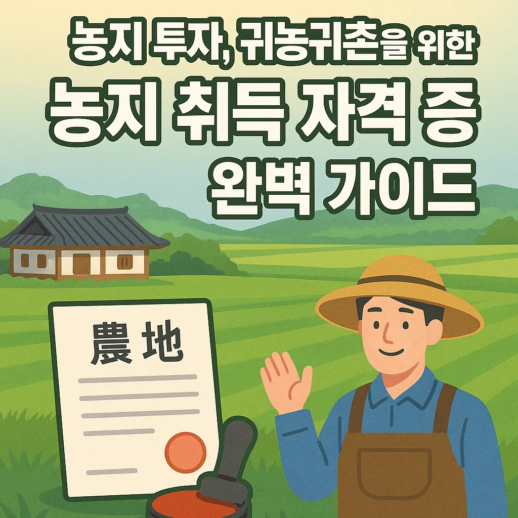 농지 투자, 귀농귀촌을 위한 농지 취득 자격 증명
