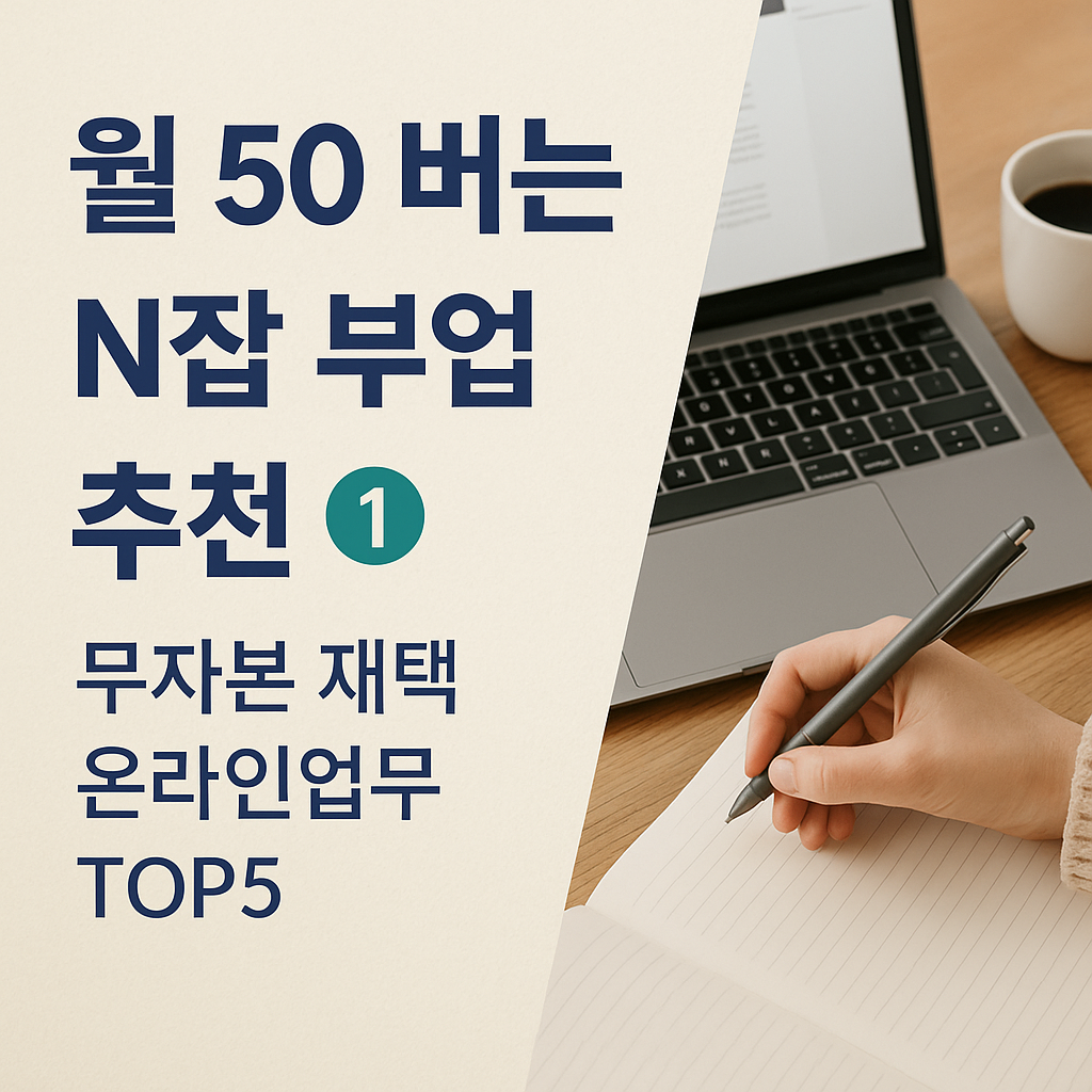 월 50 버는 N잡 부업 추천