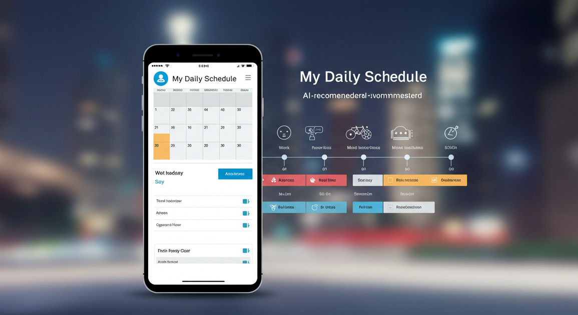 AI 비서가 스케줄 짜주는 이미지