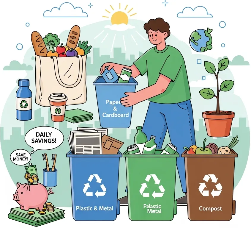 재사용 물품 활용 모습