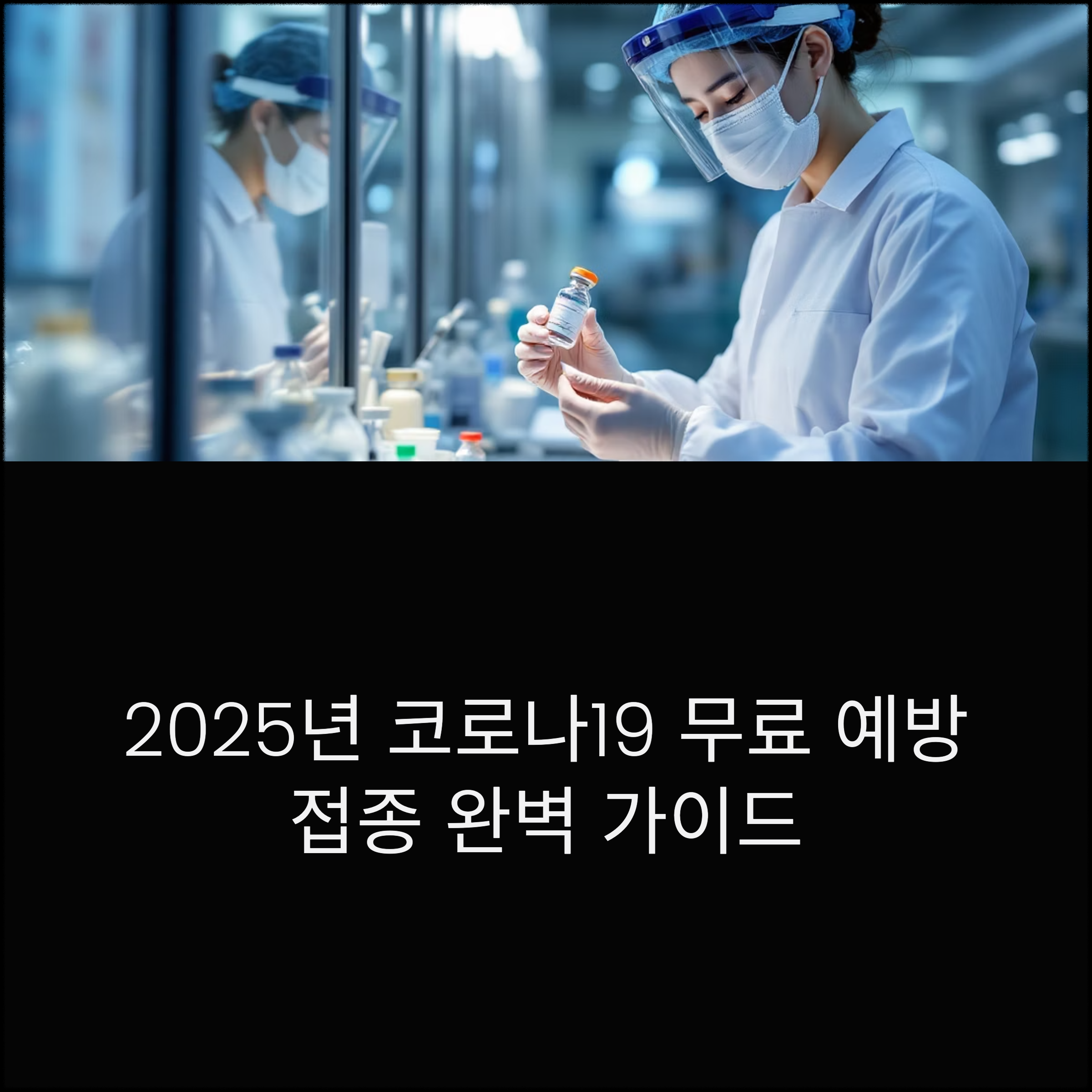 2025년 코로나19 무료 예방접종 관련 이미지