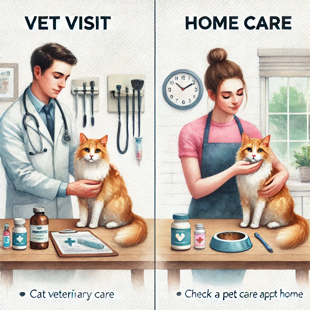 반려묘 병원진료 vs 홈케어 비교 관련 이미지