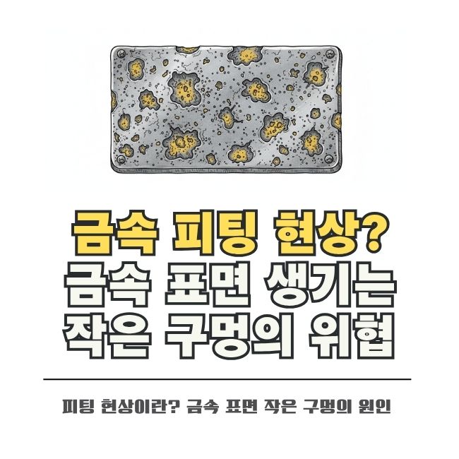 금속 표면 침식으로 인한 점공 피팅 부식 현상
