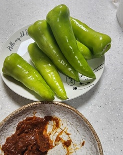 당조고추된장에찍어먹기