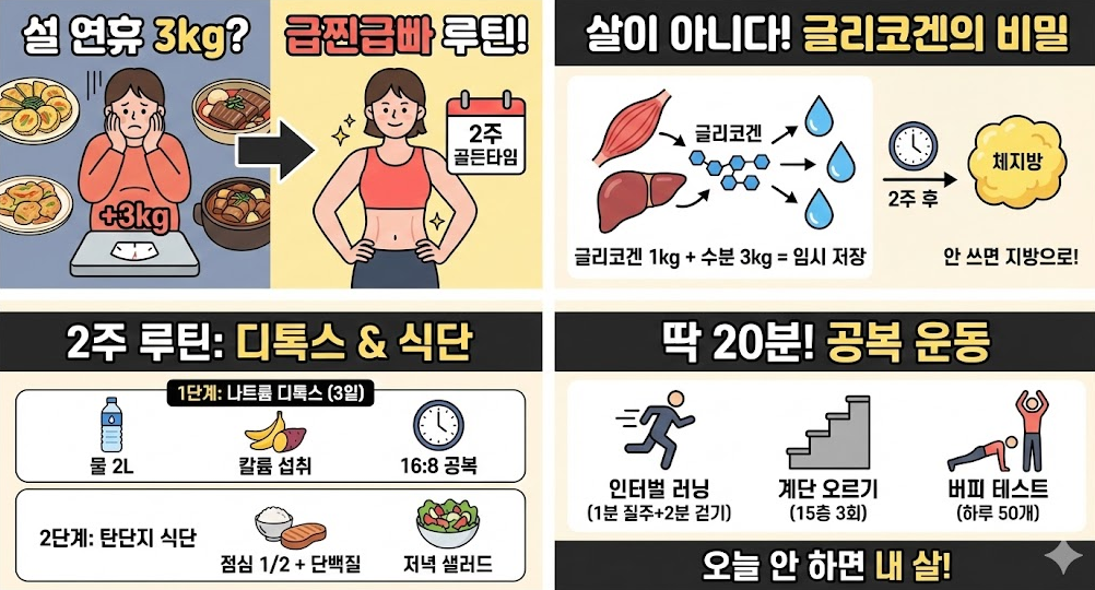 급찐급빠 식단 &amp; 디톡스 루틴