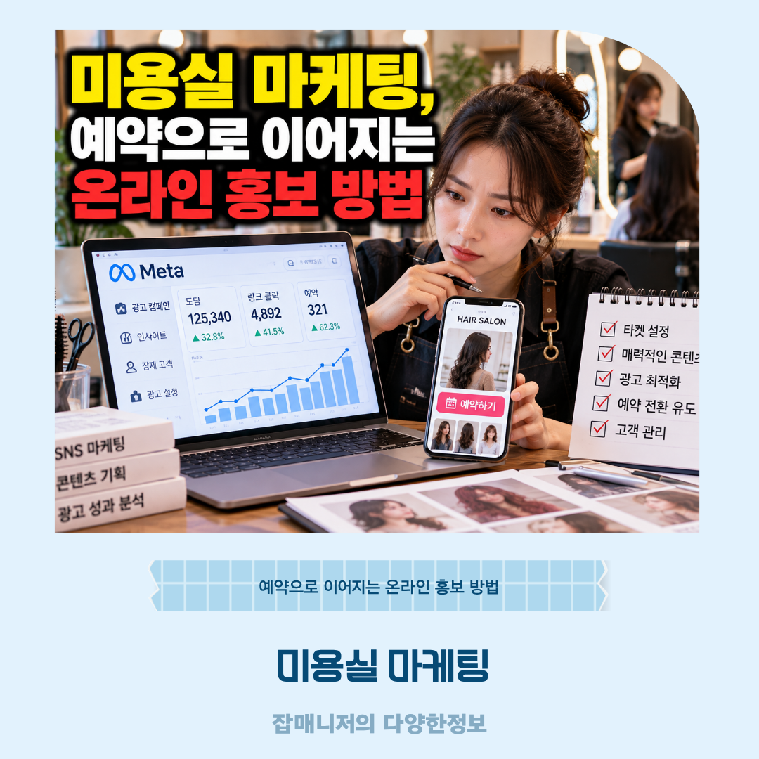 미용실 마케팅, 예약으로 이어지는 온라인 홍보 방법