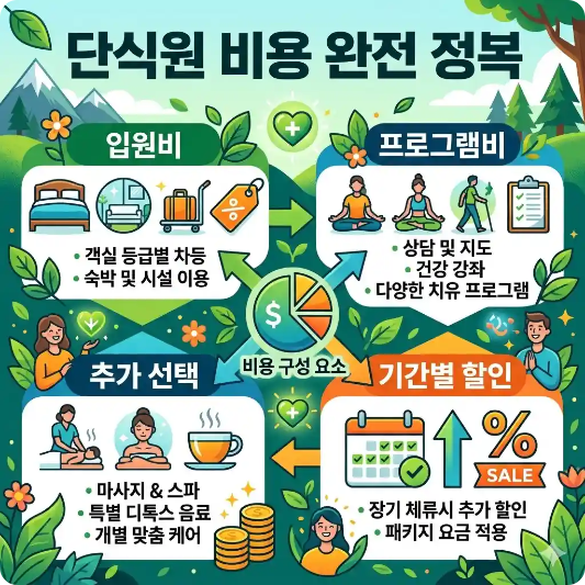 단식원 비용 가격 구조 한눈에 보기