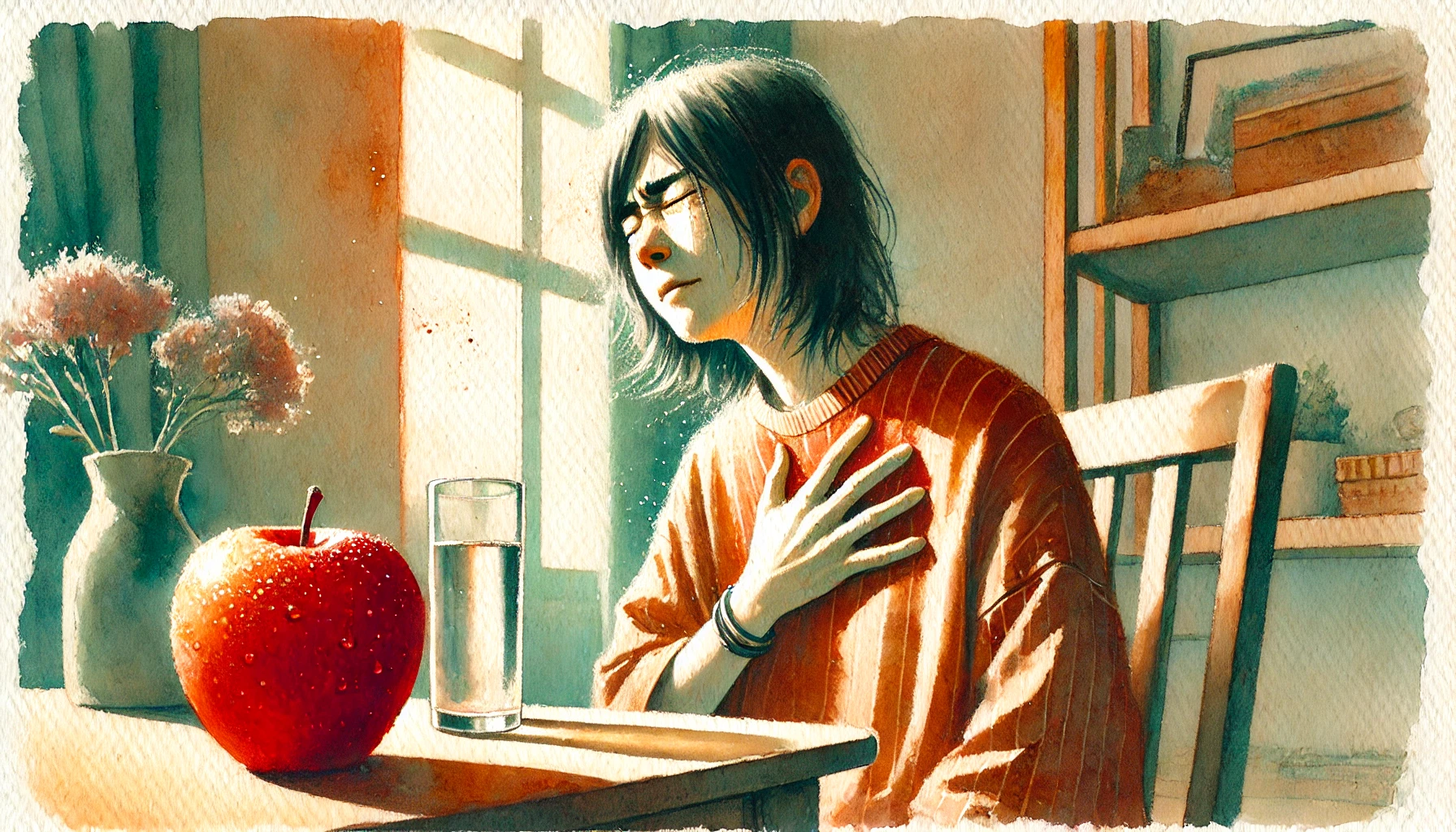 역류성 식도염, 목이 타들어가는 증상,결딜수 없는 통증, 수많은 방법 시도 후 우연히 발견한 '사과 요법'의 놀라운 효과