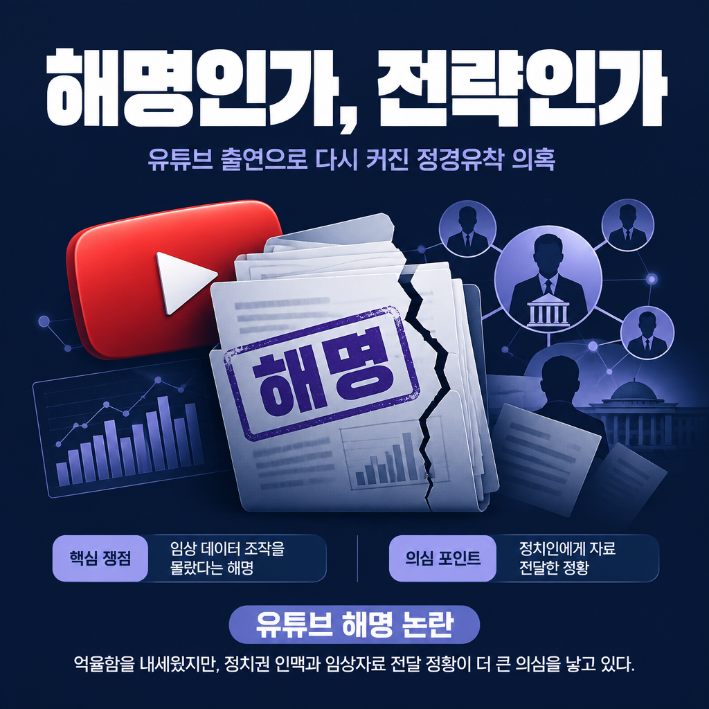 해명인가, 전략인가