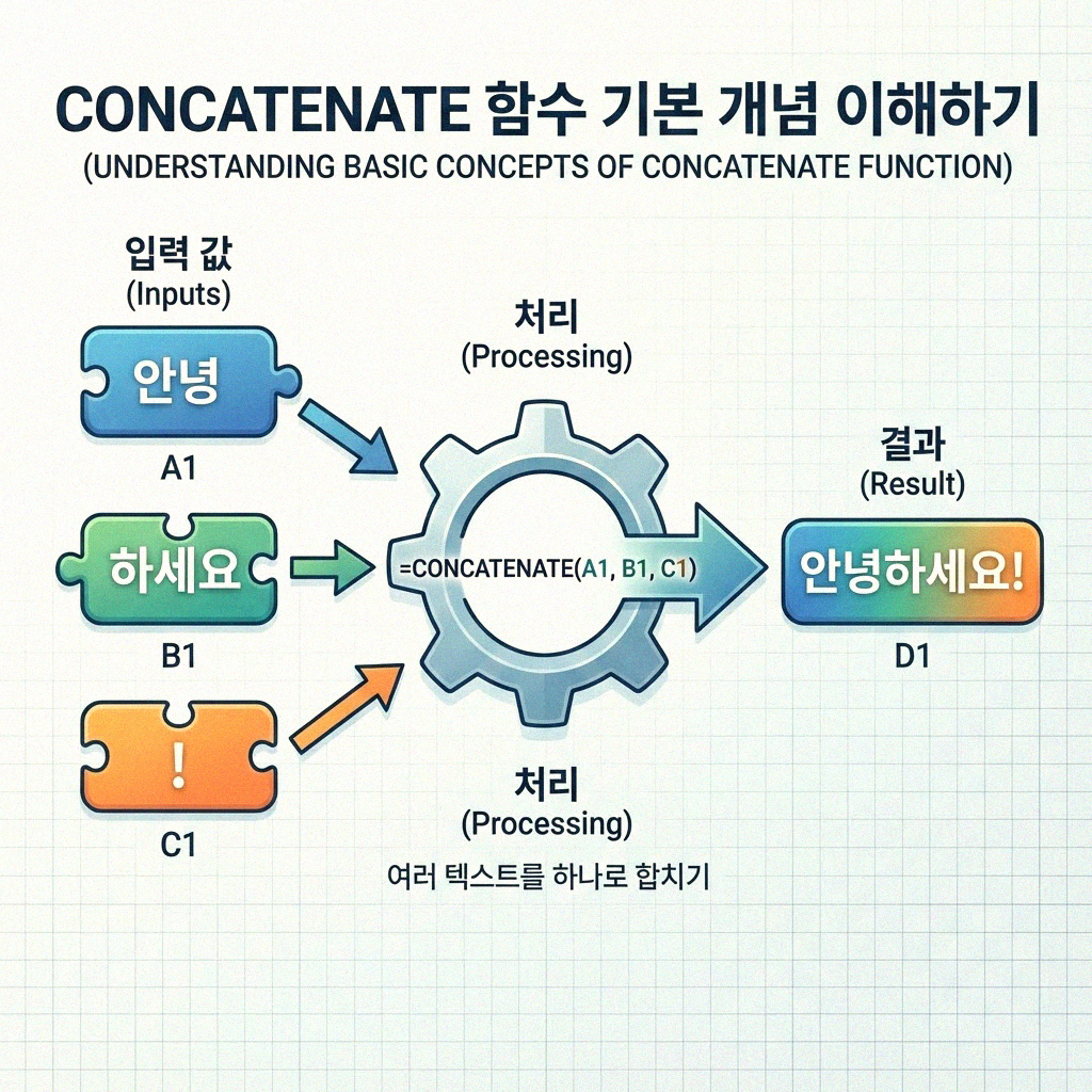 엑셀 CONCATENATE 함수 제대로 활용하기