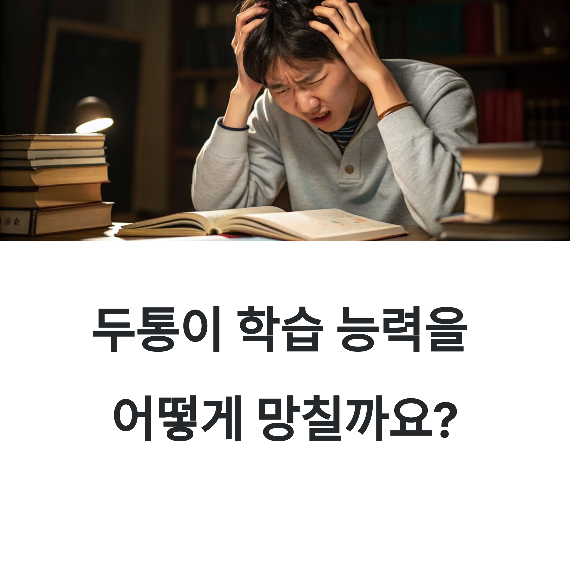 두통이 학습 능력을 어떻게 망칠까요?