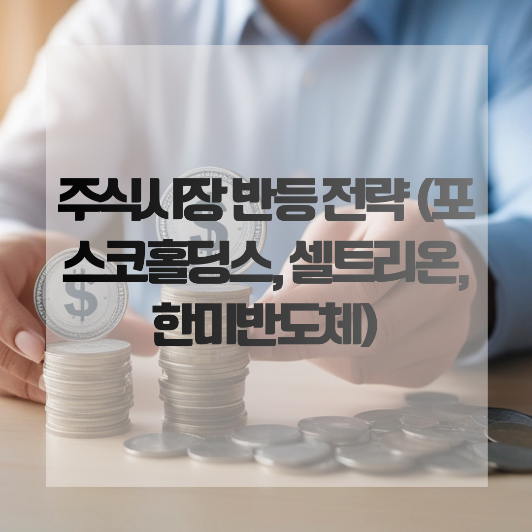 주식시장 반등 전략 (포스코홀딩스, 셀트리온, 한미반도체)