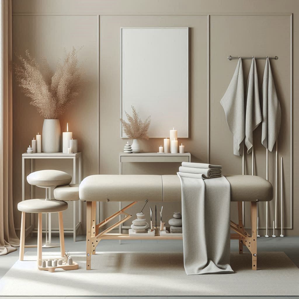 피부,체형관리 샵 배경