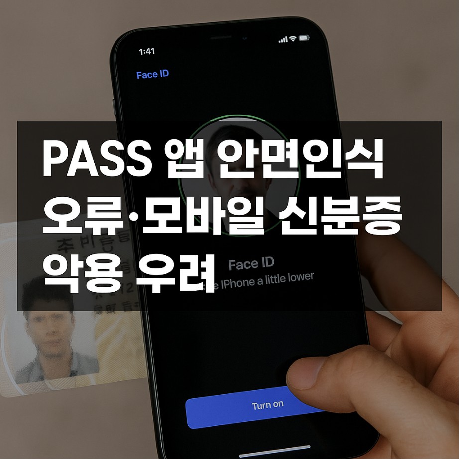 PASS앱 안면인식 오류 모바일 신분증 악용 우려 - 피해사례,원인,대응 완전 정리